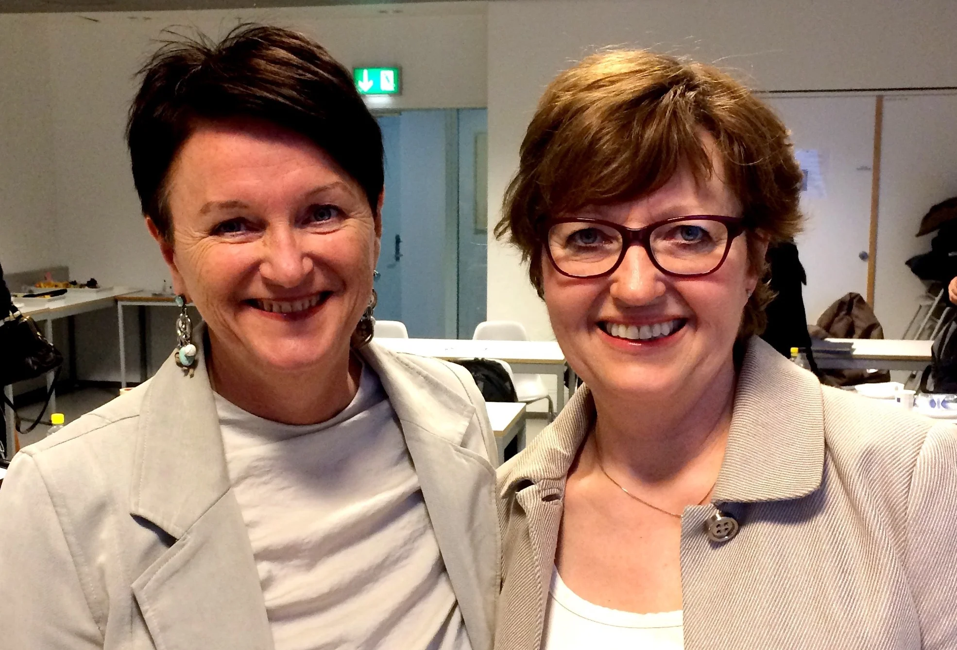 Lin Marie Holvik, direktør i Kulturtanken og Kultursjef Toril Mølmen. Foto Karlina Fierro Nordgreen