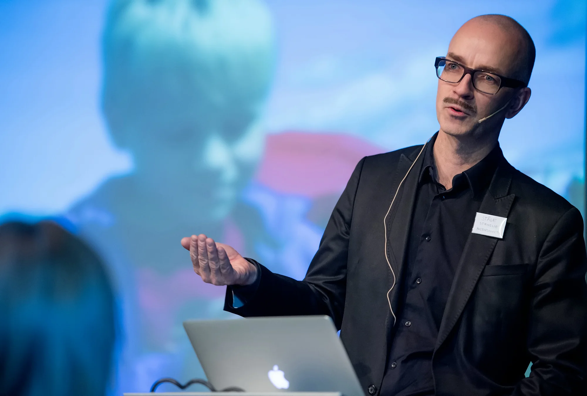 Ståle Stenslie om litteratur i den digitale brytningstiden. Foto Lars Opstad