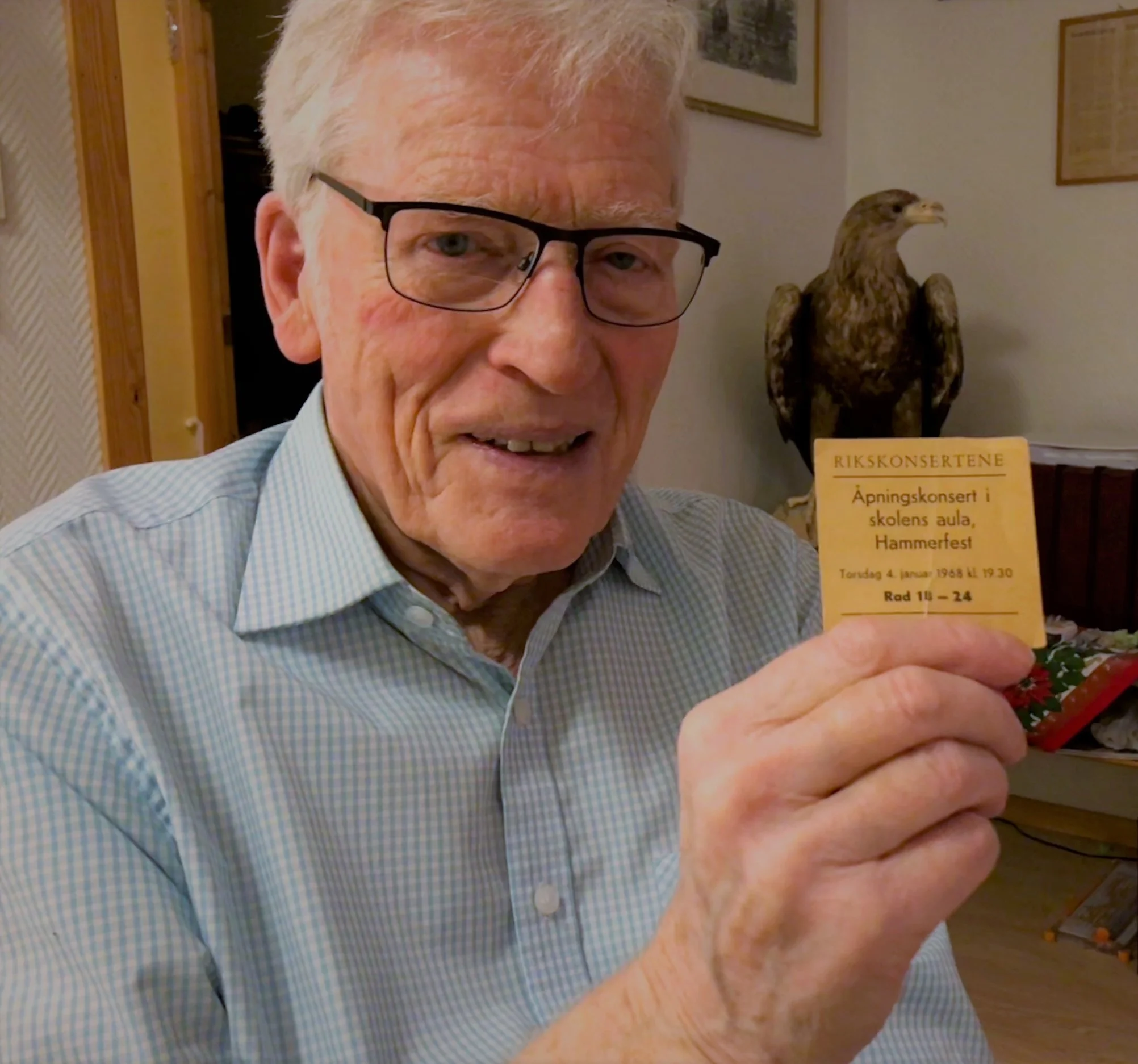 Hans Edvard Bentsen (88) sto på for å rigge til konserten for 50 år siden.