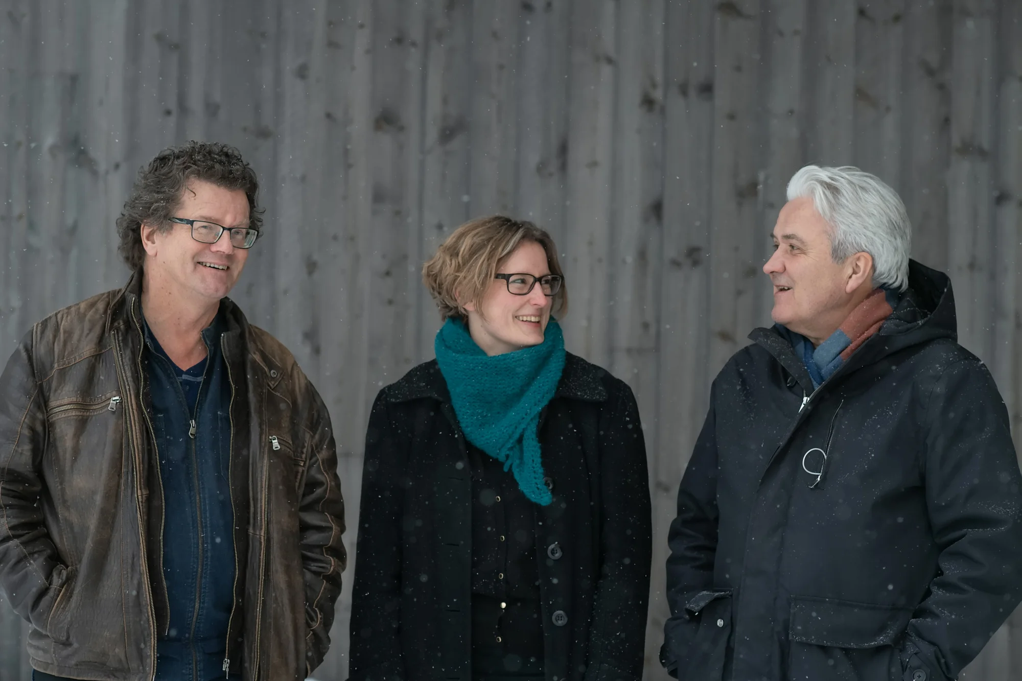 Filmansvarrlig i DKS Telemark, Billy Lätt, skolefilmfestivalsjefen Hilde Hem og fagansvarlig for film i Kulturtanken Harry Guttormsen, ser på muligehtene for utvidet samarbeid.