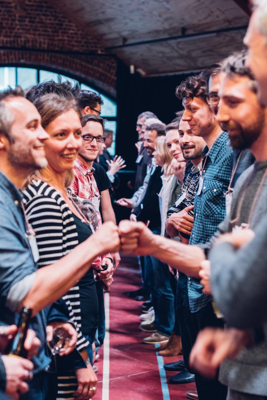 A Hacks/Hackers meet up in NYC. 