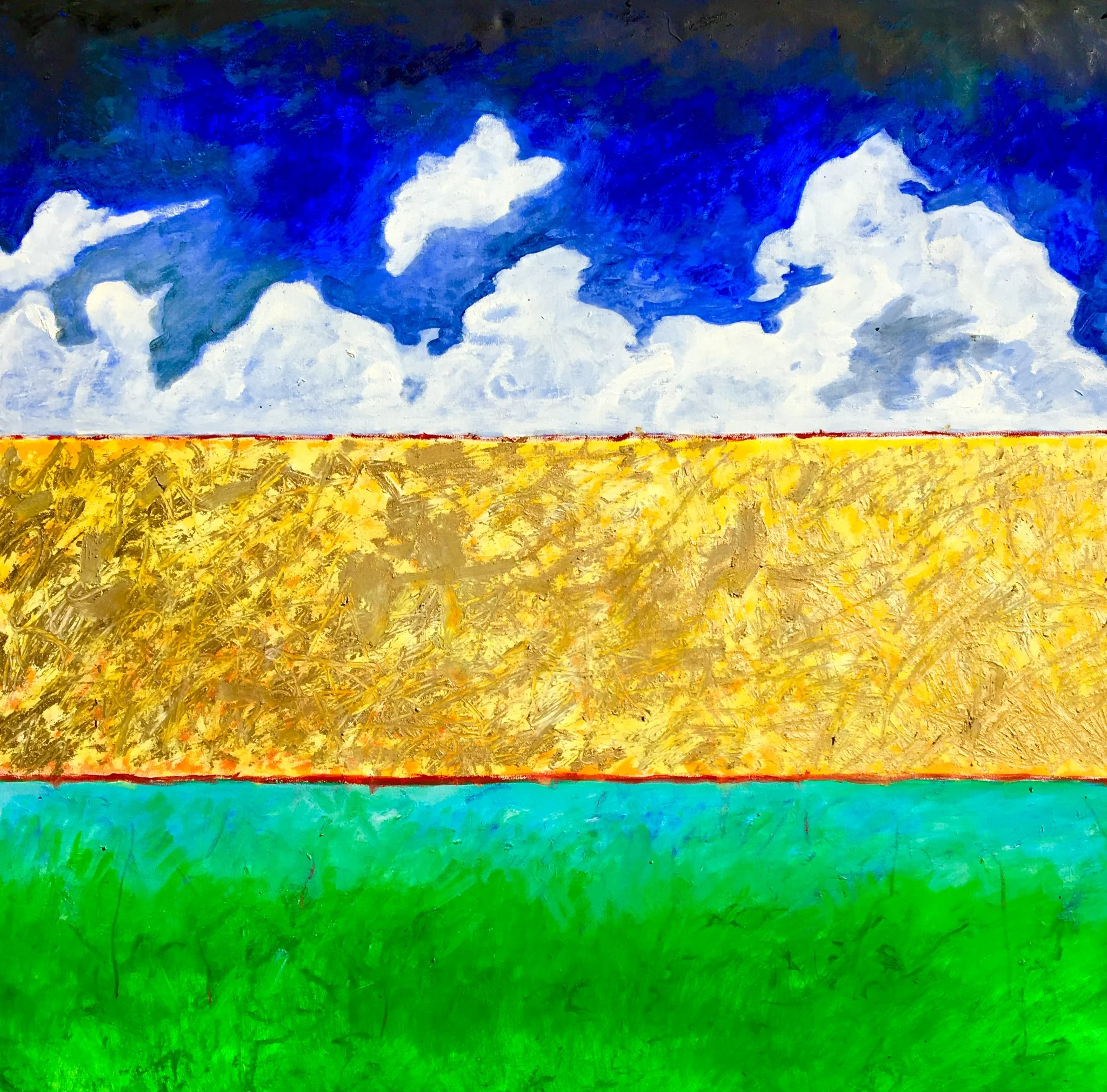latakia 2 oil on canvas, 104 x 104 cm