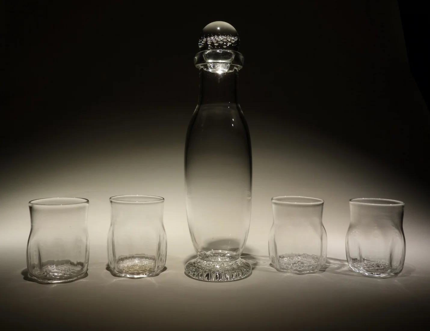 A Decanter paired with Rocks Glasses