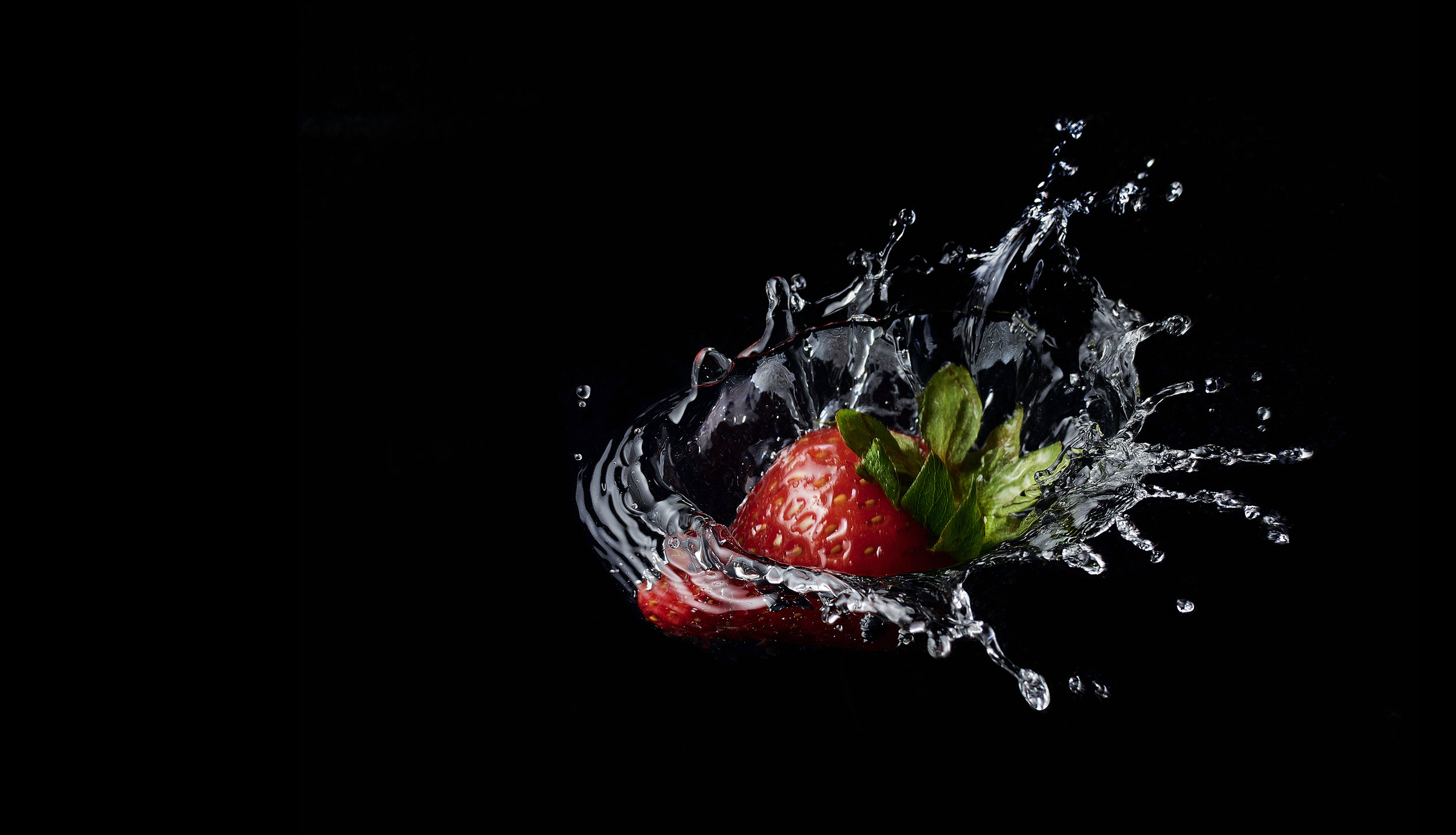 Strawberry Splash, Foodfotograf Zürich Schweiz