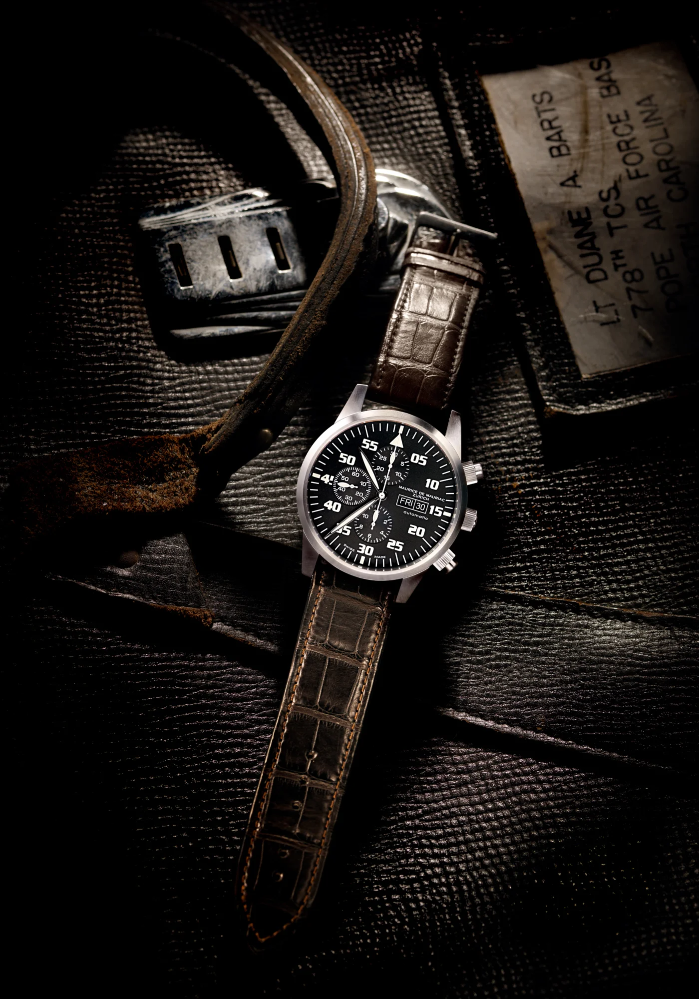 Maurice de Mauriac Pilot Watch, Uhrenfotografie, Zürich, Schweiz