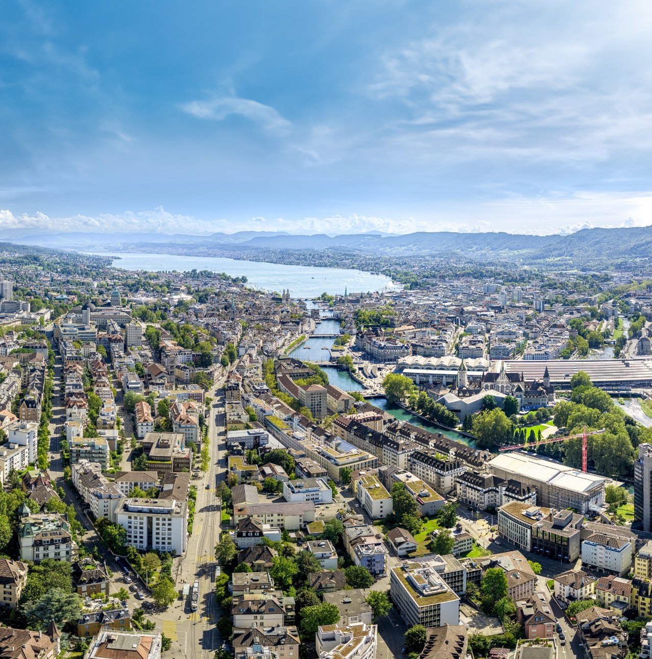 Zürich, Panorama, Dennis Savini, Drohnenfotografie, Schweiz Tourismus