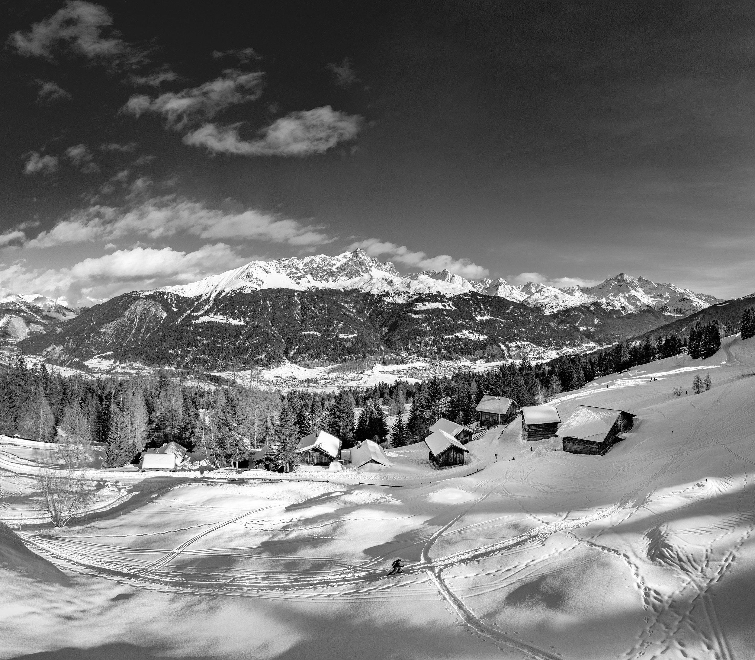 Tigia, Rodas, Savognin, Winter, Landschaft