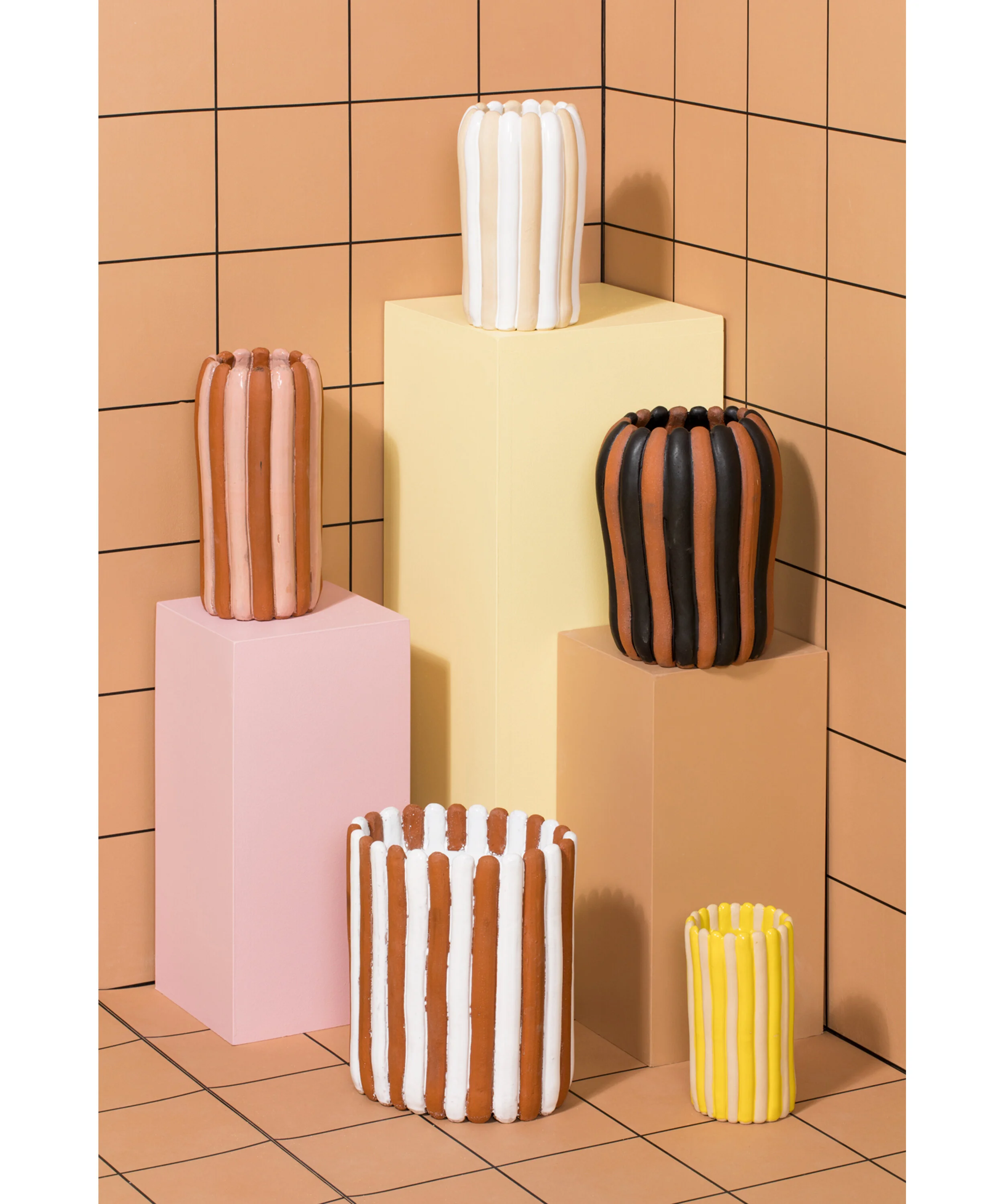Stripes vases