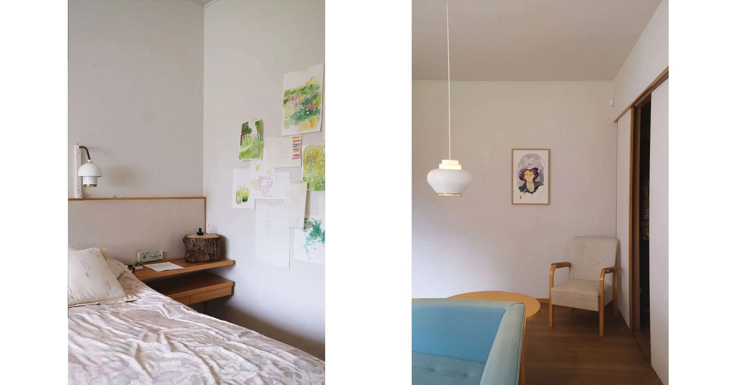 Raimo Saarinen scent installation & Karoliina Hellberg painting "Rainy Lady"