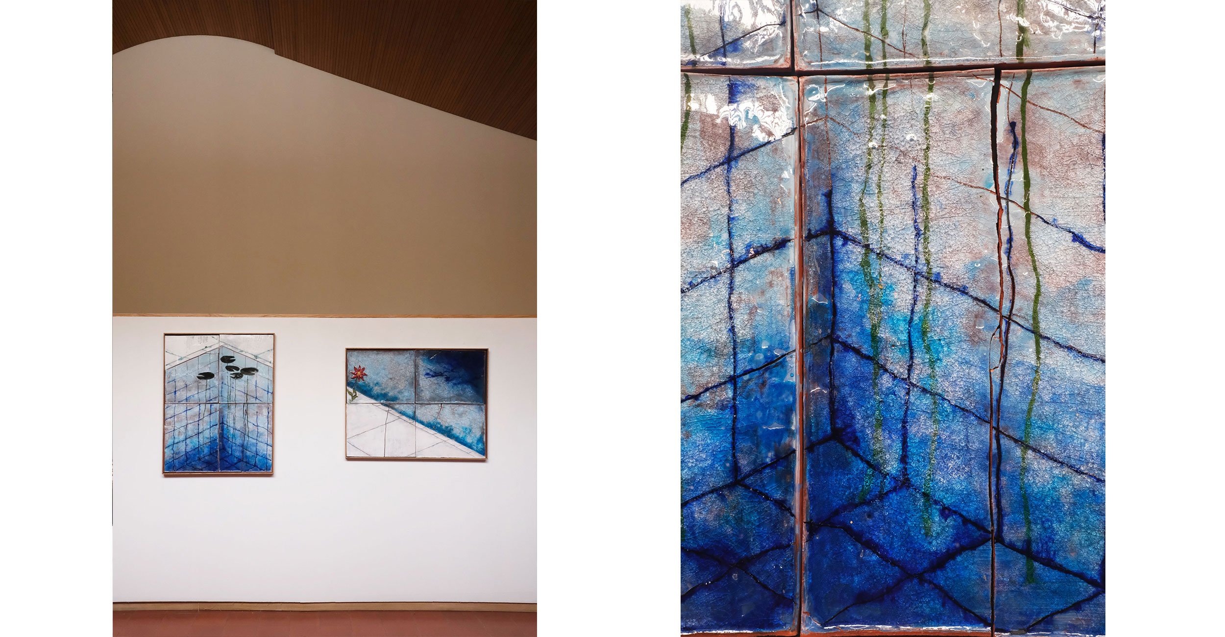 Dark Waterlily’s, 2025  & Through the Cracks, Toward the Light, 2025 