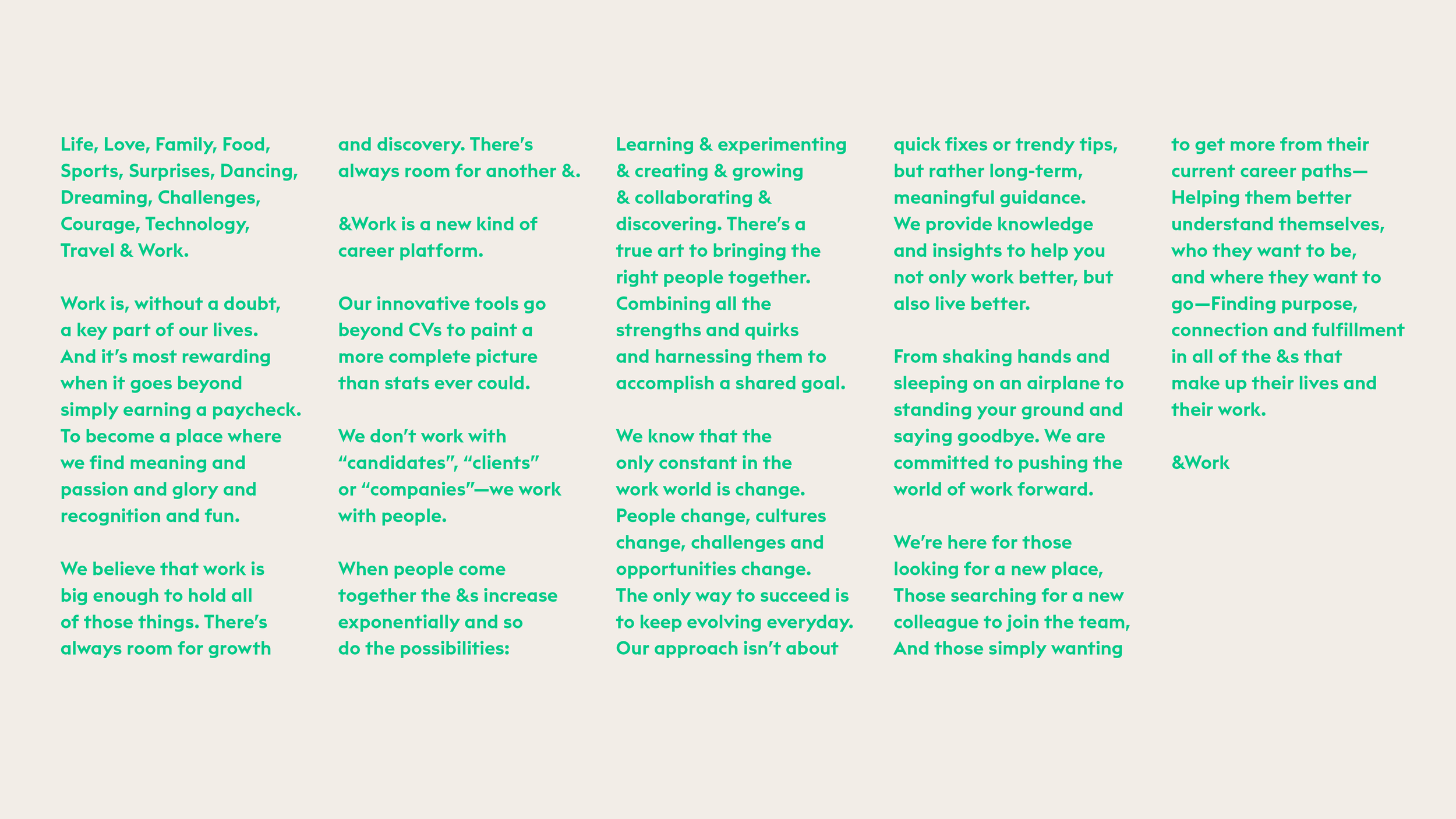 &Work creative strategy manifesto