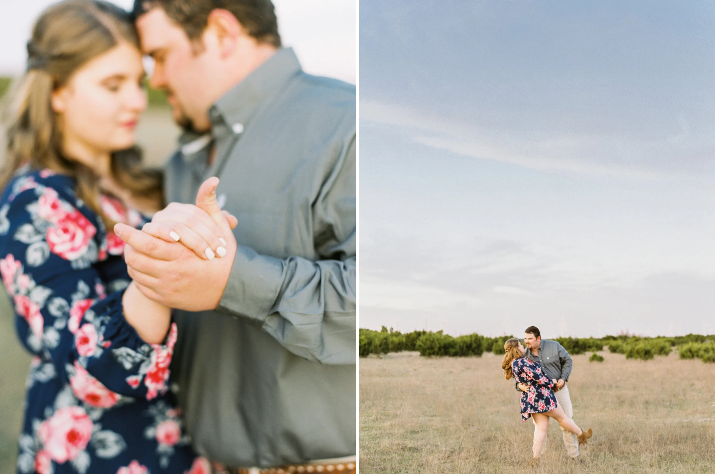 Kyle & Jamison | West Texas Engagement Session | Film Engagement Photos | britnidean.com