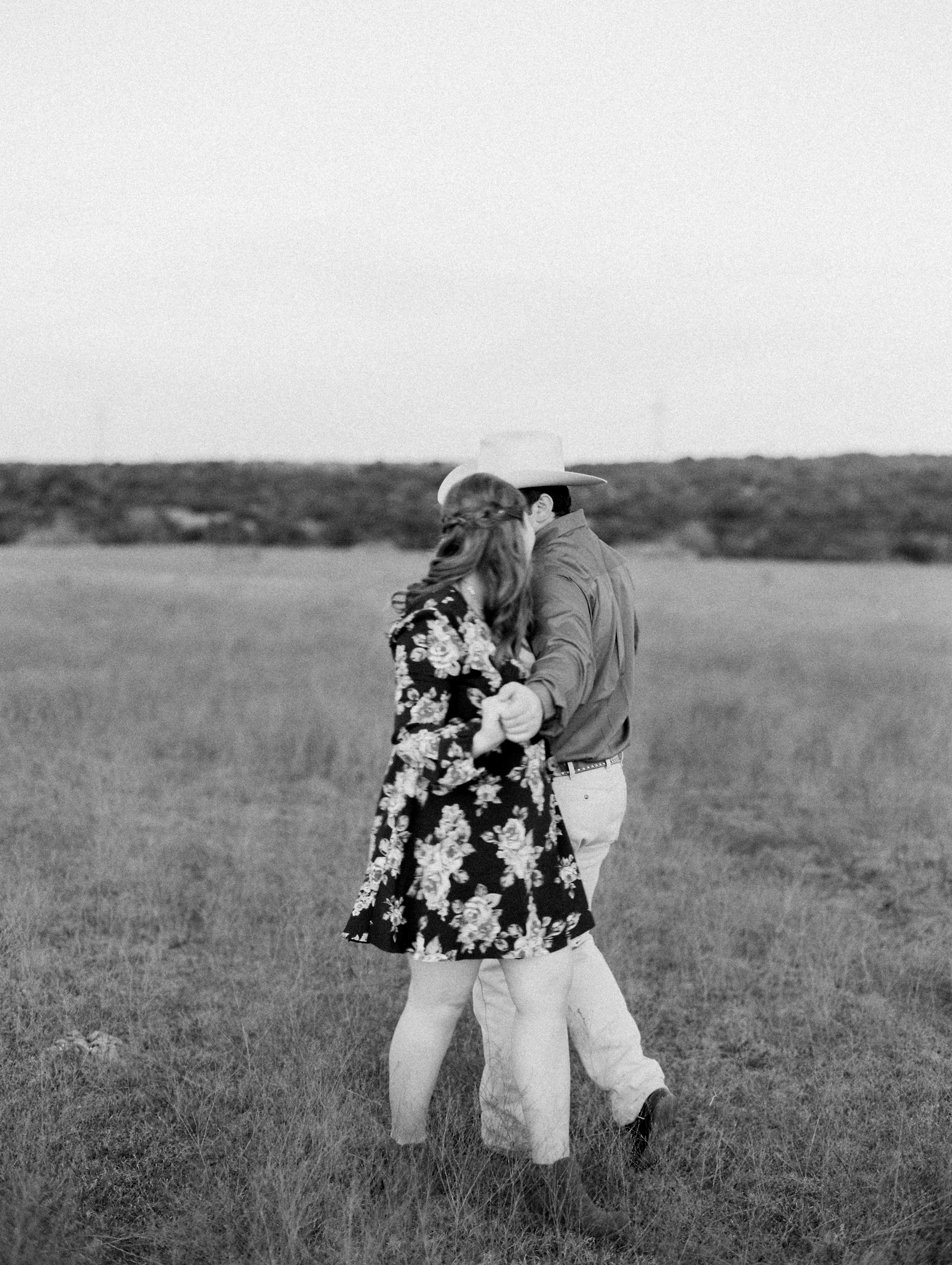 Kyle & Jamison | West Texas Engagement Session | Film Engagement Photos | britnidean.com