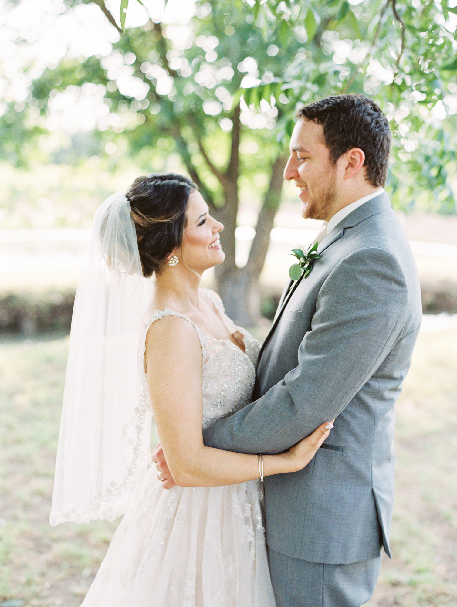 Elegant Spring Vineyard Wedding | Film Wedding Photographer | Austin Wedding Photographer | Bride and Groom Portrait | Britni Dean Photography // britnidean.com