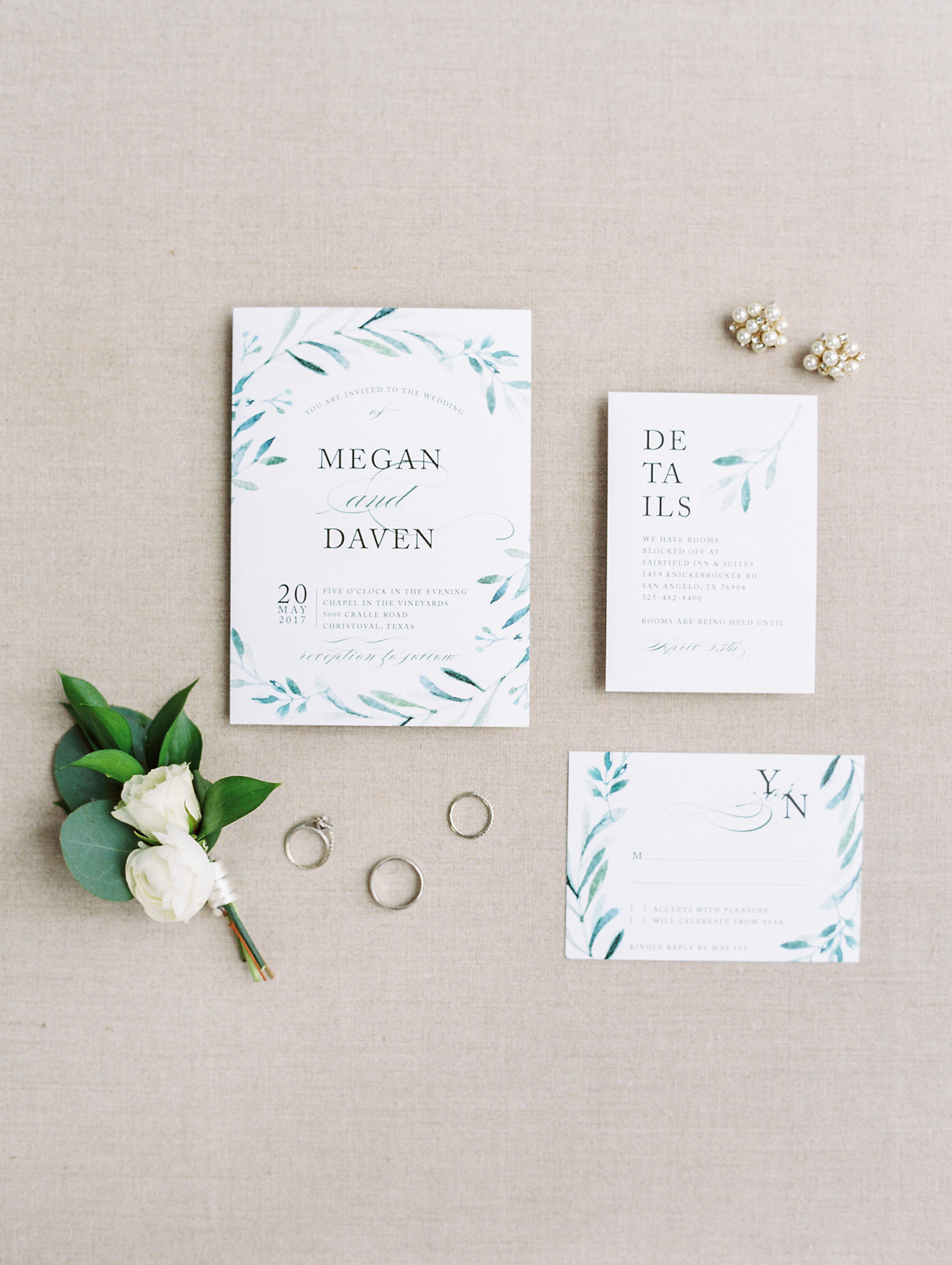 Elegant Spring Vineyard Wedding | Film Wedding Photographer | Austin Wedding Photographer | Natural Wedding Invitation | Britni Dean Photography // britnidean.com