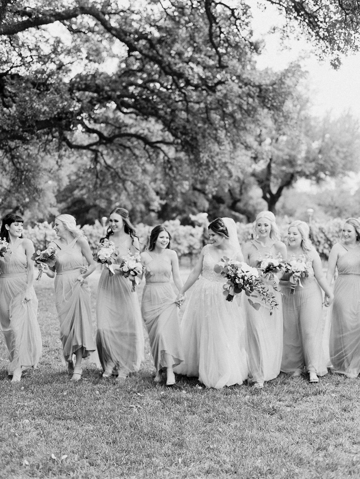 Elegant Spring Vineyard Wedding | Film Wedding Photographer | Austin Wedding Photographer | Romantic Bridesmaid Dresses | Britni Dean Photography // britnidean.com