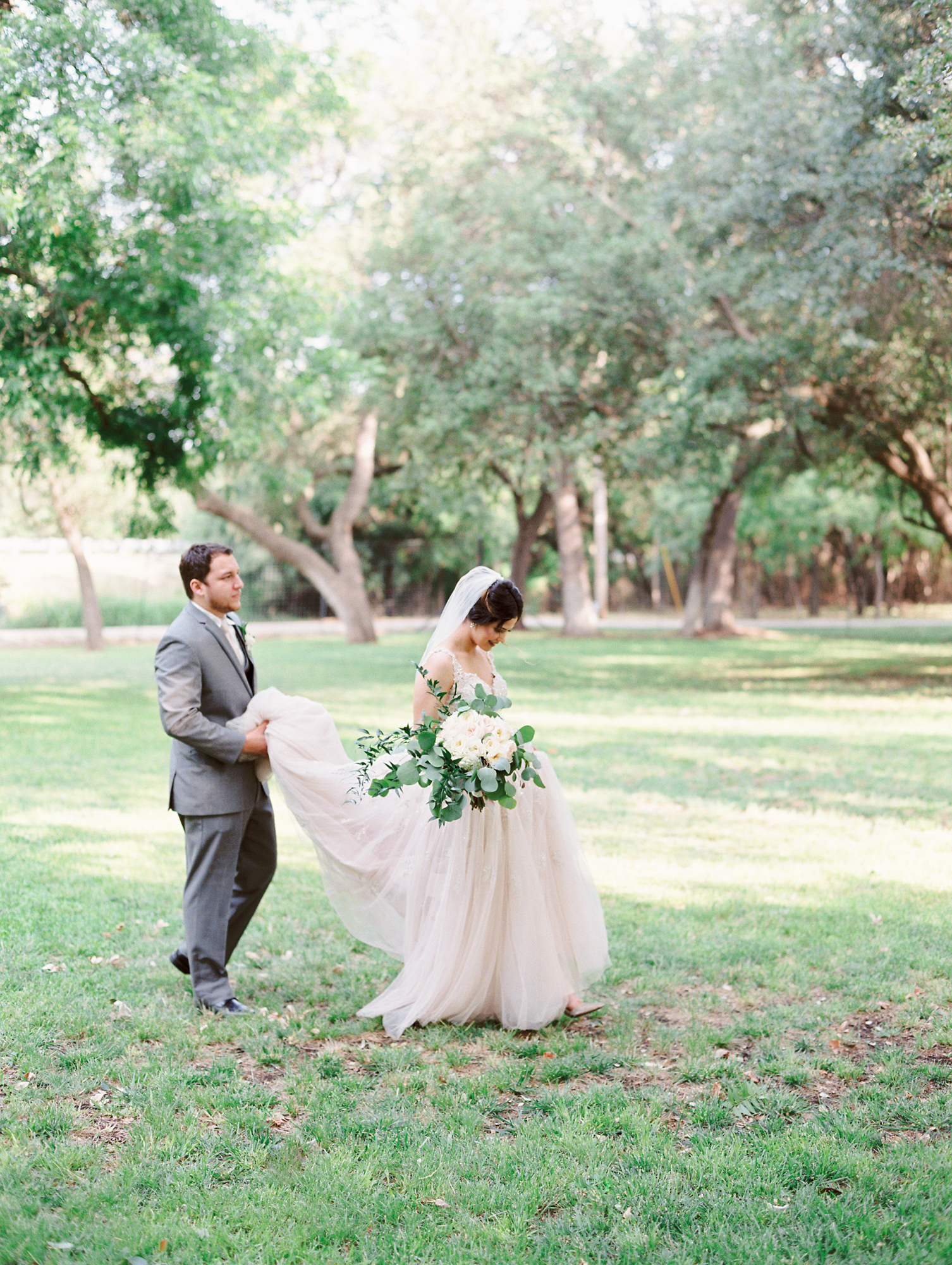 Elegant Spring Vineyard Wedding | Film Wedding Photographer | Austin Wedding Photographer | Bride and Groom Romantic Photos | Britni Dean Photography // britnidean.com