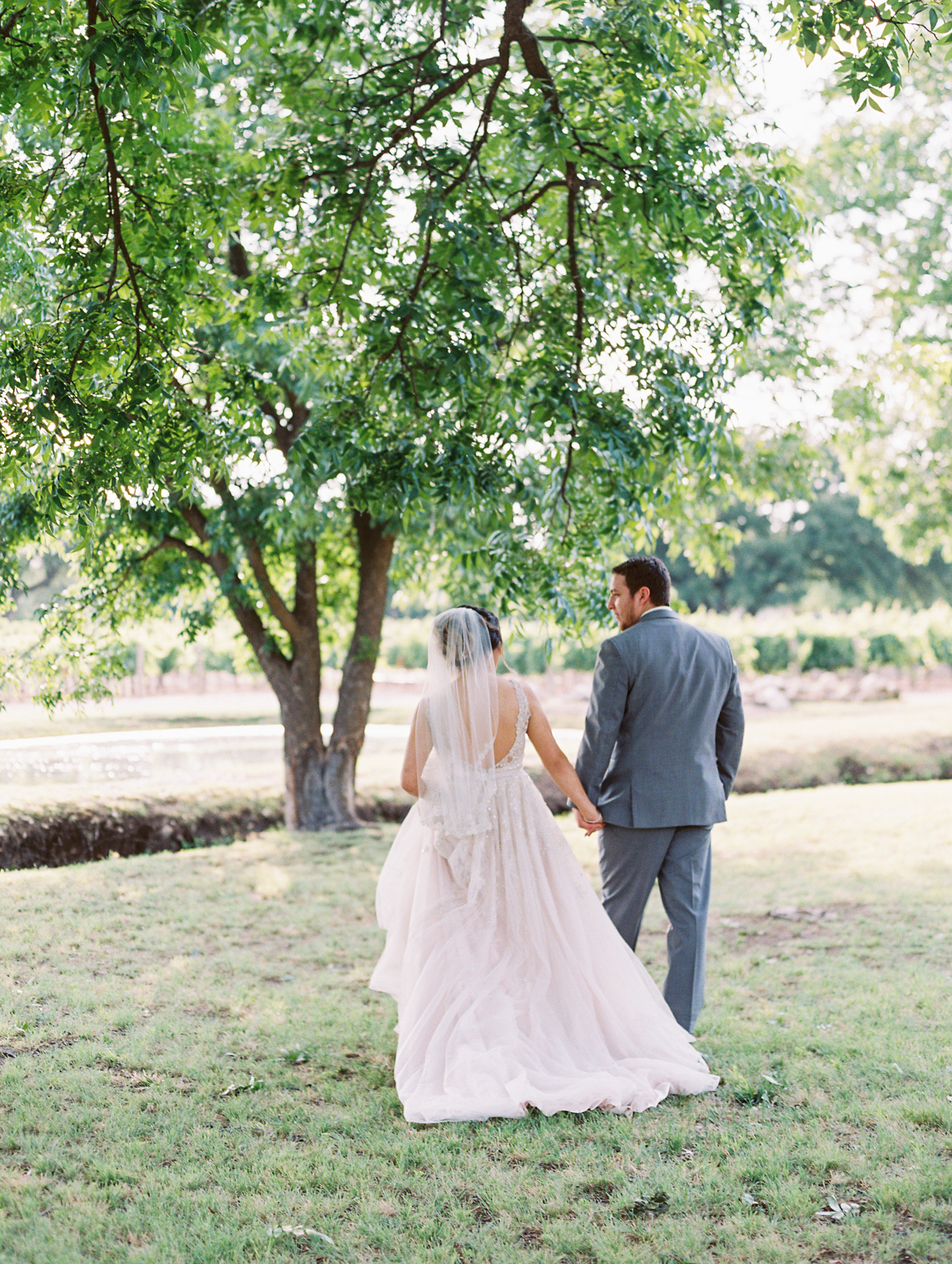 Elegant Spring Vineyard Wedding | Film Wedding Photographer | Austin Wedding Photographer | Bride and Groom Romantic Photos | Britni Dean Photography // britnidean.com