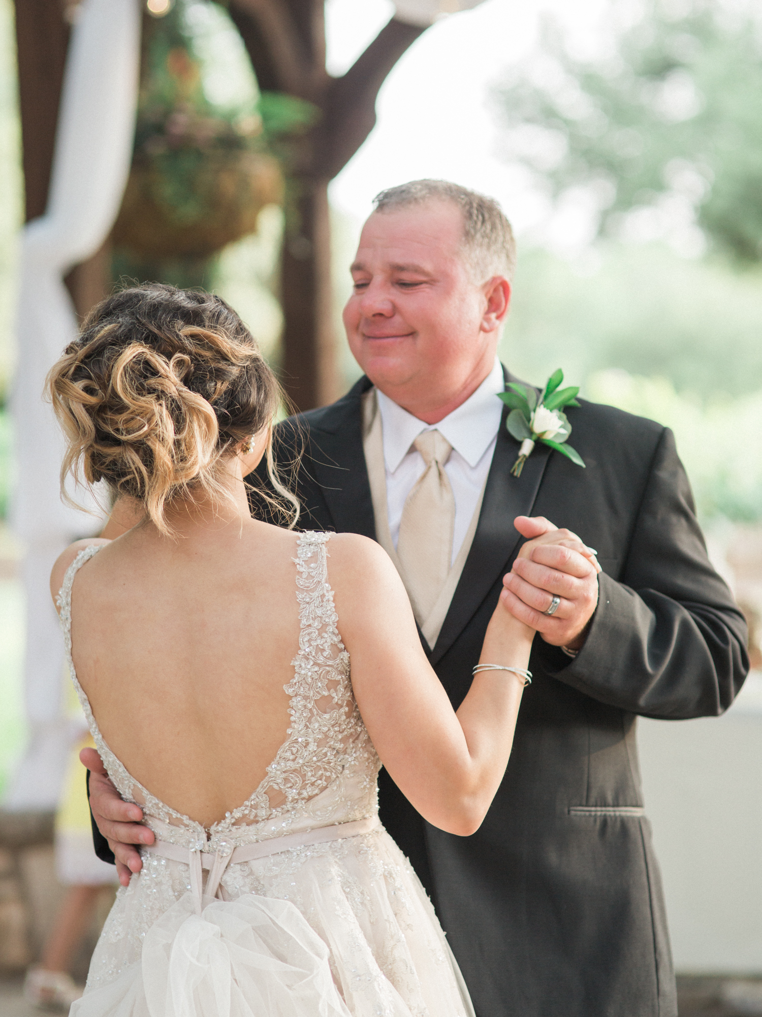 Elegant Spring Vineyard Wedding | Film Wedding Photographer | Austin Wedding Photographer | The Sweetest Father Daughter Wedding Dance | Britni Dean Photography // britnidean.com