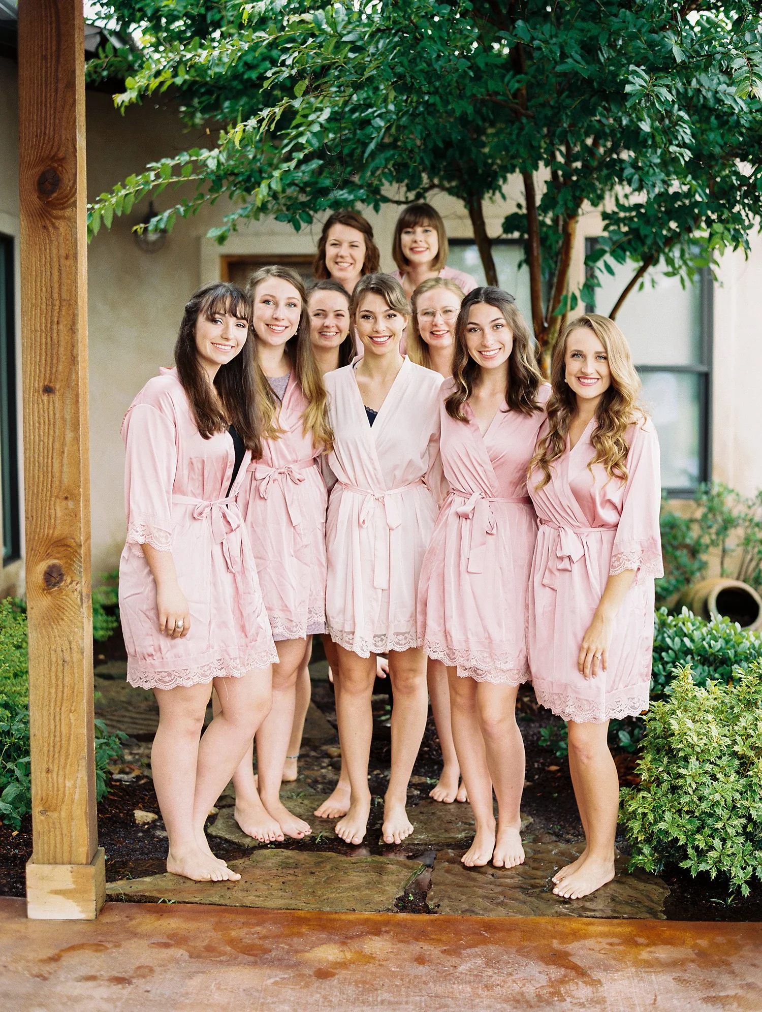 Bridesmaids Getting Ready Outfits | Summer Wedding Inspiration | Fort Worth Wedding Photographer | The Brooks at Weatherford