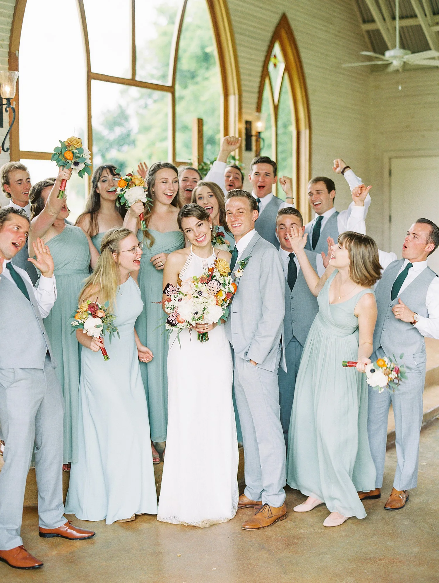 Wedding Party | Intimate Wedding Ceremony | Summer Wedding Inspiration | Fort Worth Wedding Photographer | The Brooks at Weatherford