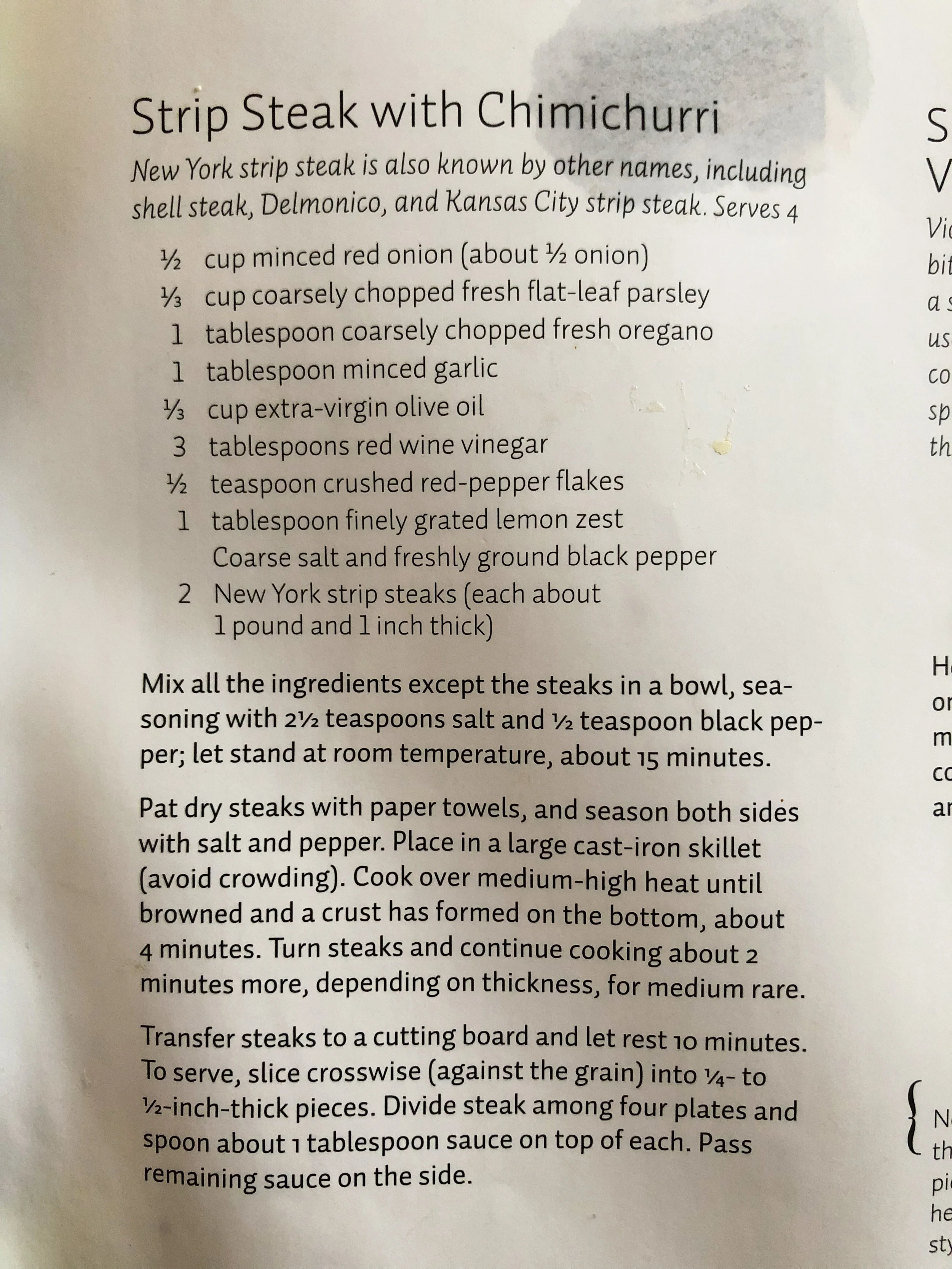 Source: Martha Stewart's Dinner at Home, 2009.