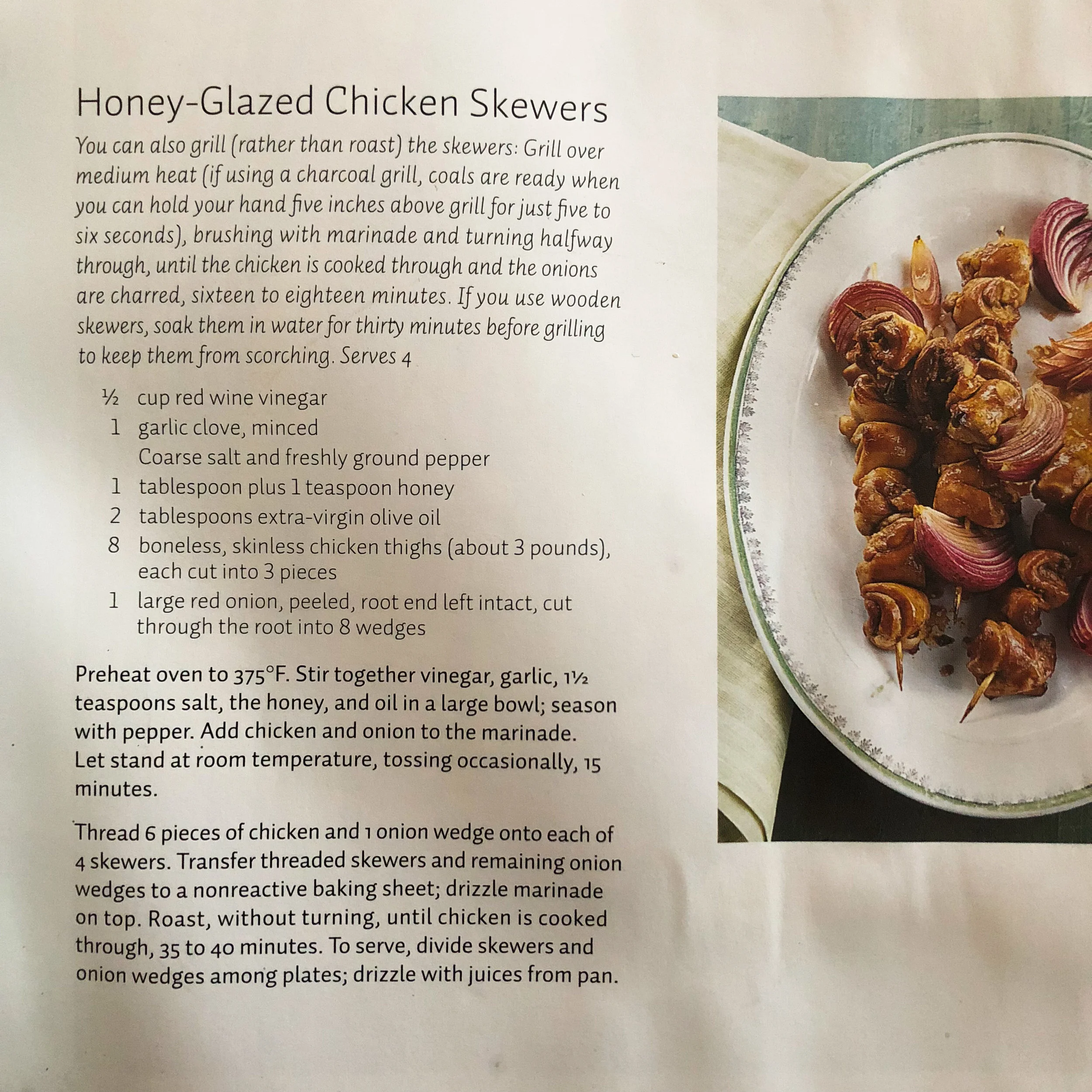 Source: Martha Stewart's Dinner at Home, 2009.