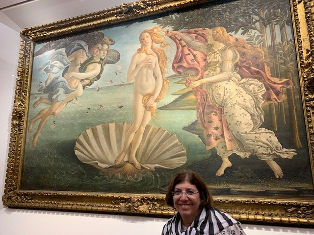 IMG_6815 (002)Standing in front of Birth of Venus at the Uffizi Galleries in Florence.jpg