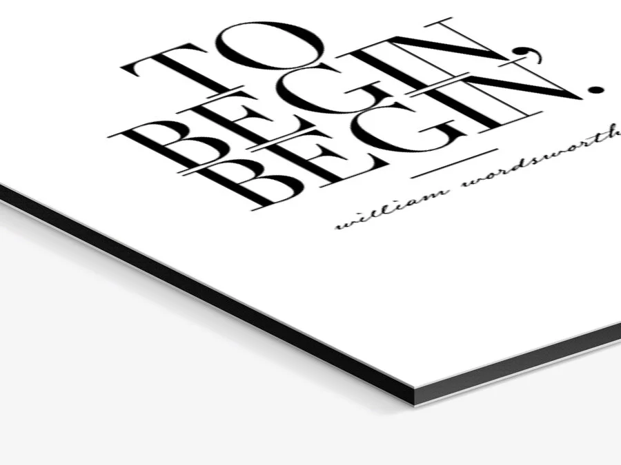 To Begin Begin - Graphic Quote