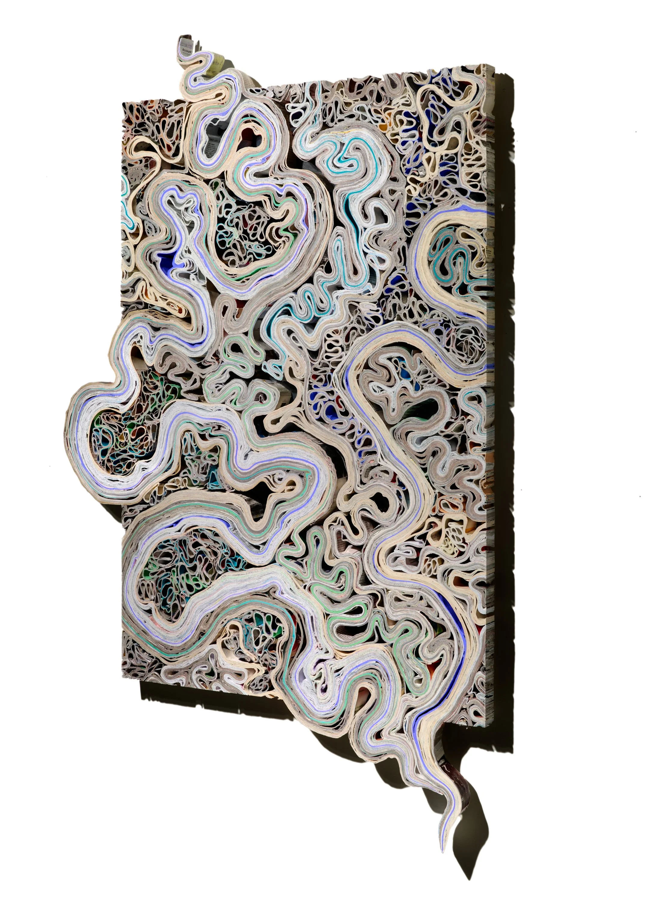  Aggregate: Flow 2, junk mail, 57” x 36” 