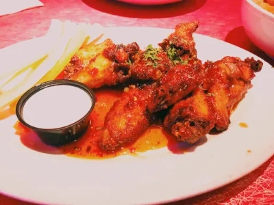 These Thai Chili Wings hit multiple spots when you need a shot of goodness. Yes, even at 1 am, there's always room for a food photoshoot. 