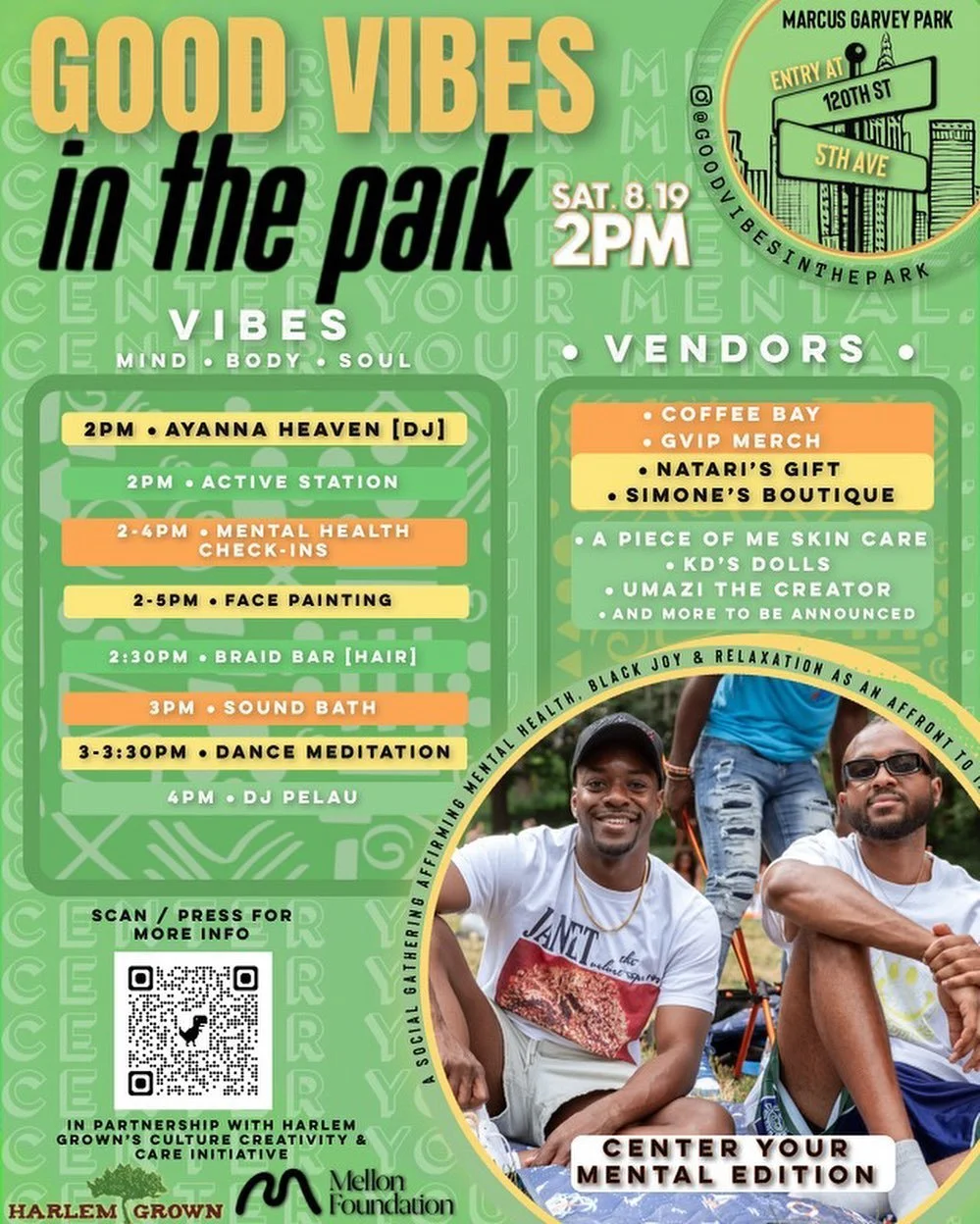 Good Vibes in the Park: Mind. Body. Soul