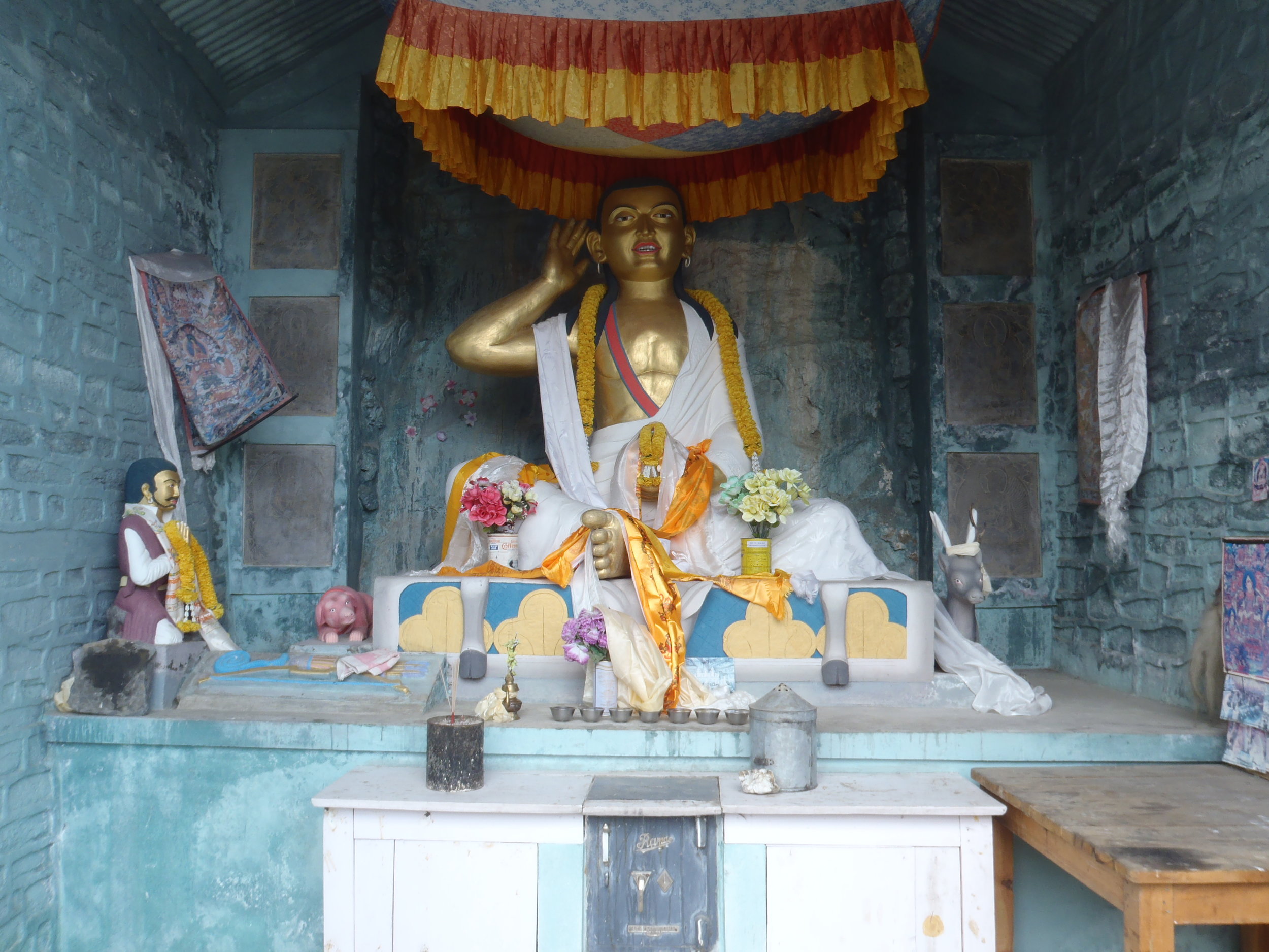 A shrine to Milarepa 