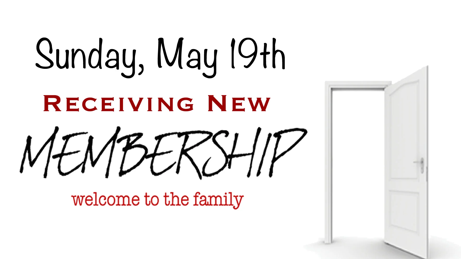 New Members Sunday
