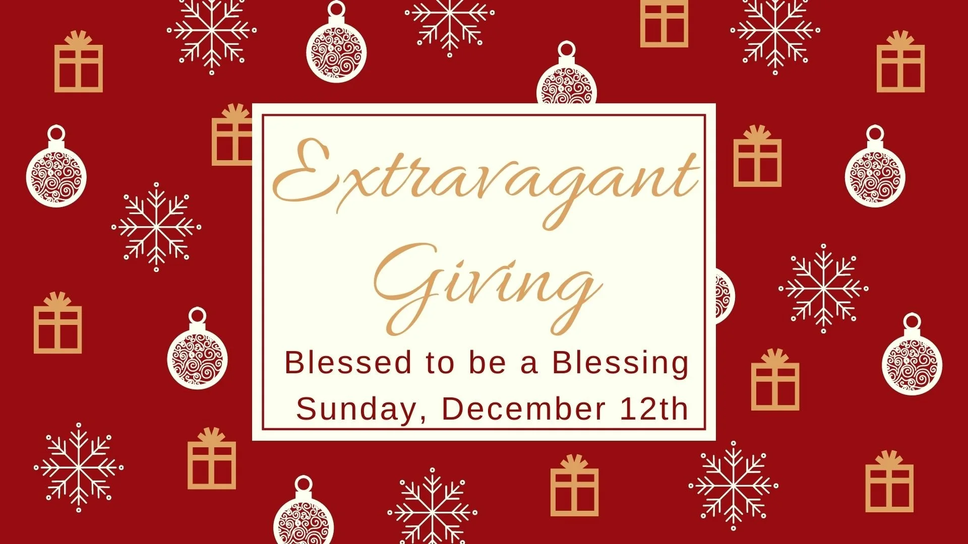 Extravagant Giving Sunday