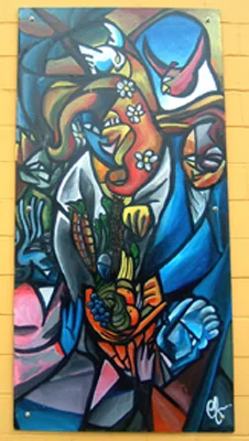 Gaia mural panel