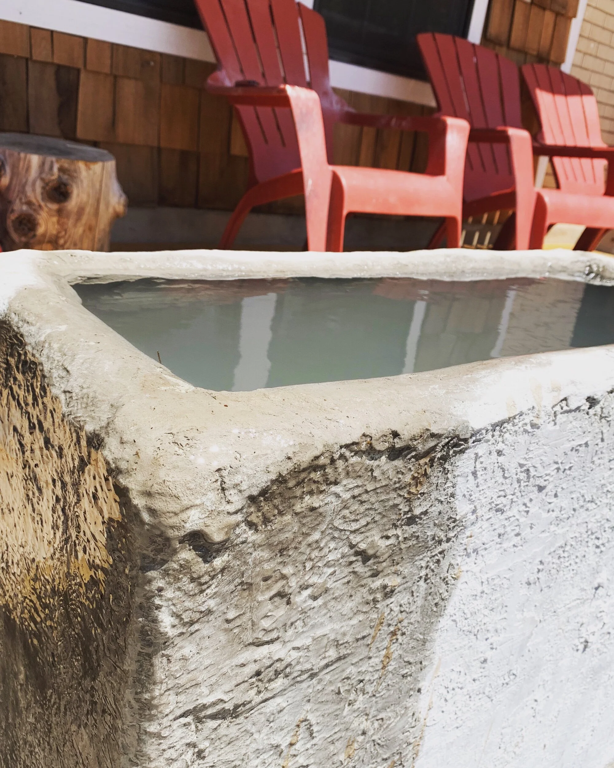 Concrete water feature