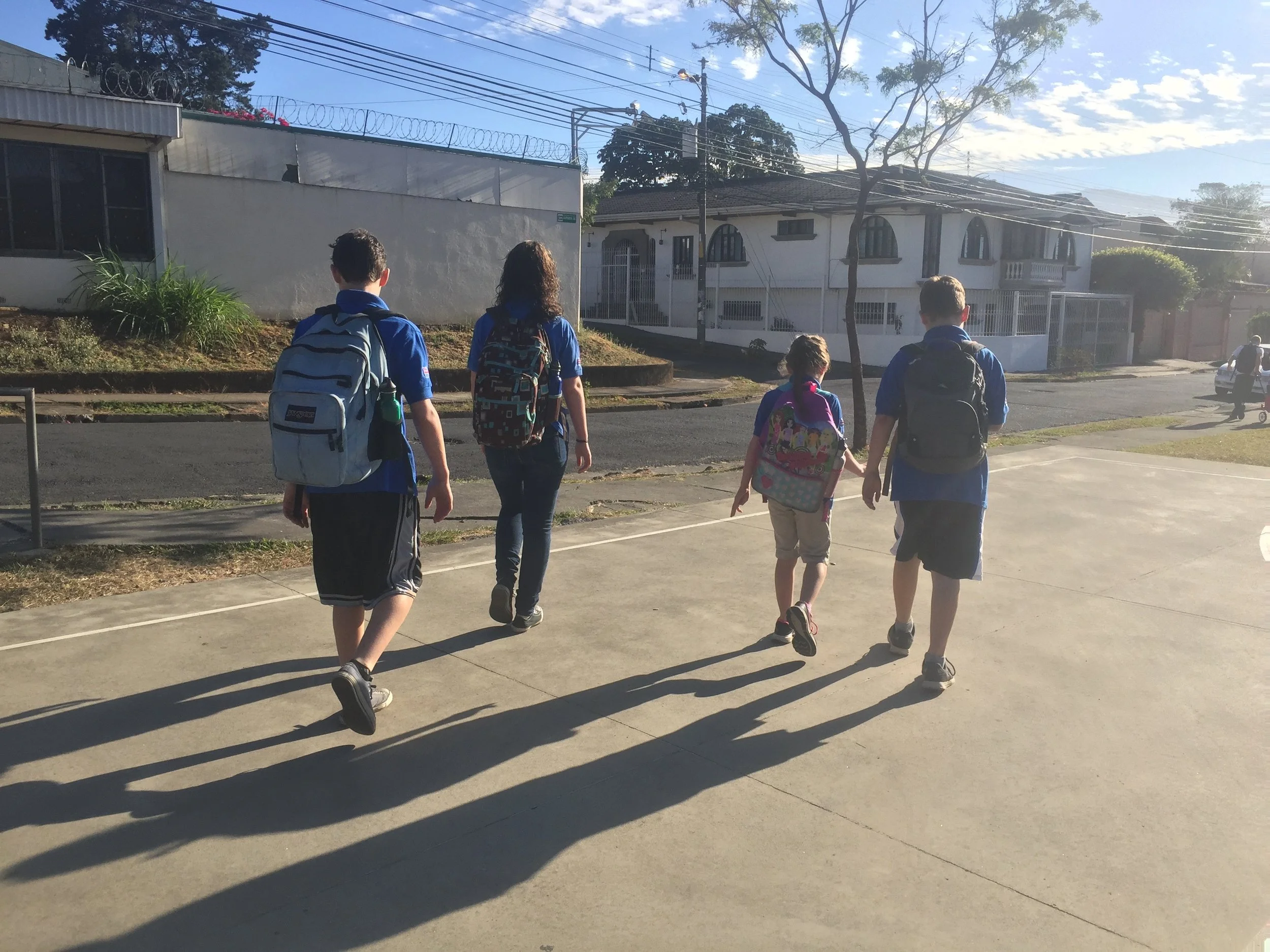 Walking to school