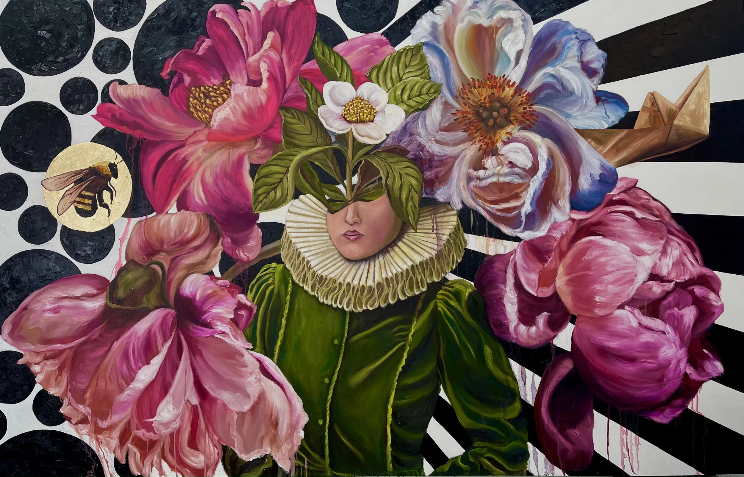 queen B - oil on canvas - 250W x 160H cms