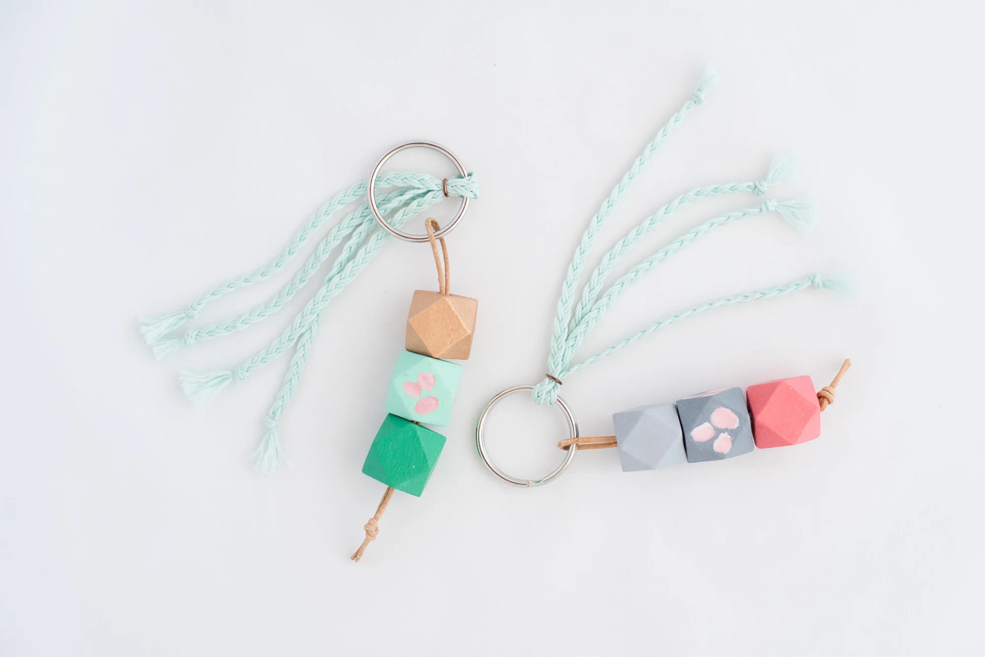 Paper + Petal Care Package Delivery Gift Box Cincinnati Ellebrux wood bead keychain