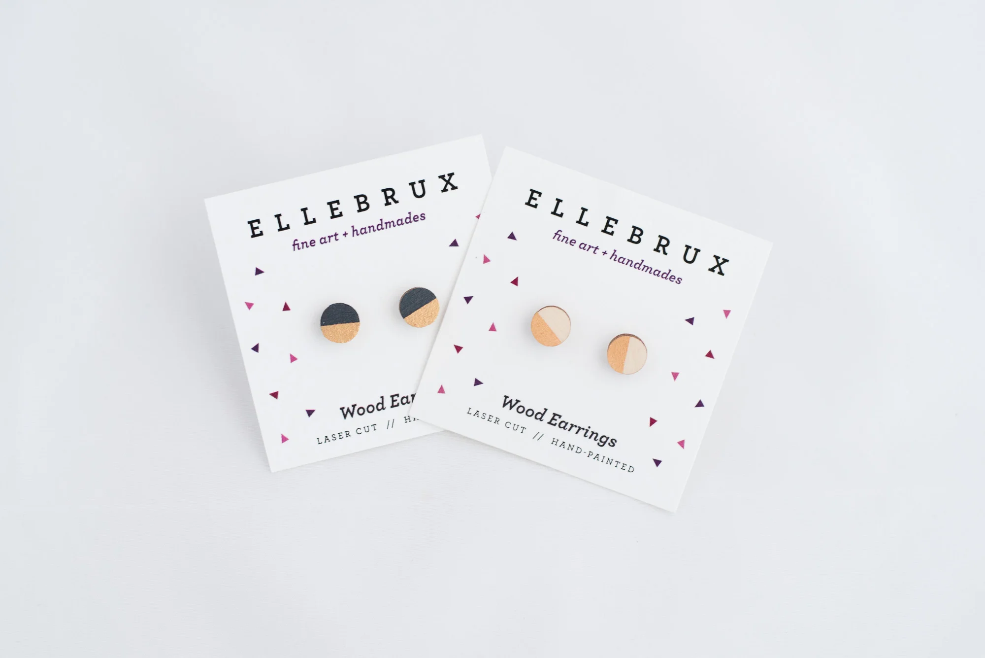 Paper + Petal Care Package Delivery Gift Box Cincinnati Ellebrux Wood Earrings Handmade Local Artisan HBD Happy Birthday