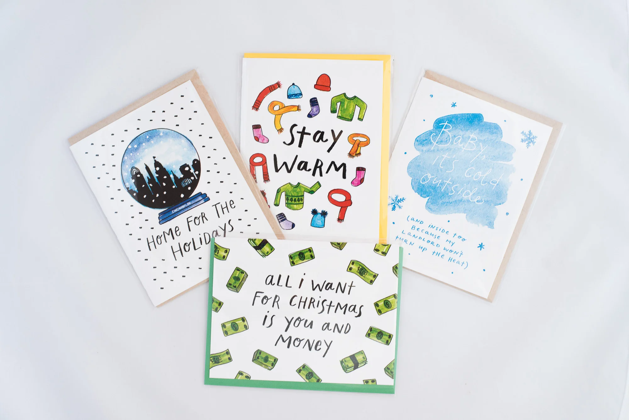 Paper + Petal Care Package Delivery Gift Box Cincinnati Handzy Shop and Studio Card You Pick Build Your Own Box Stay Warm All I Want for Christmas