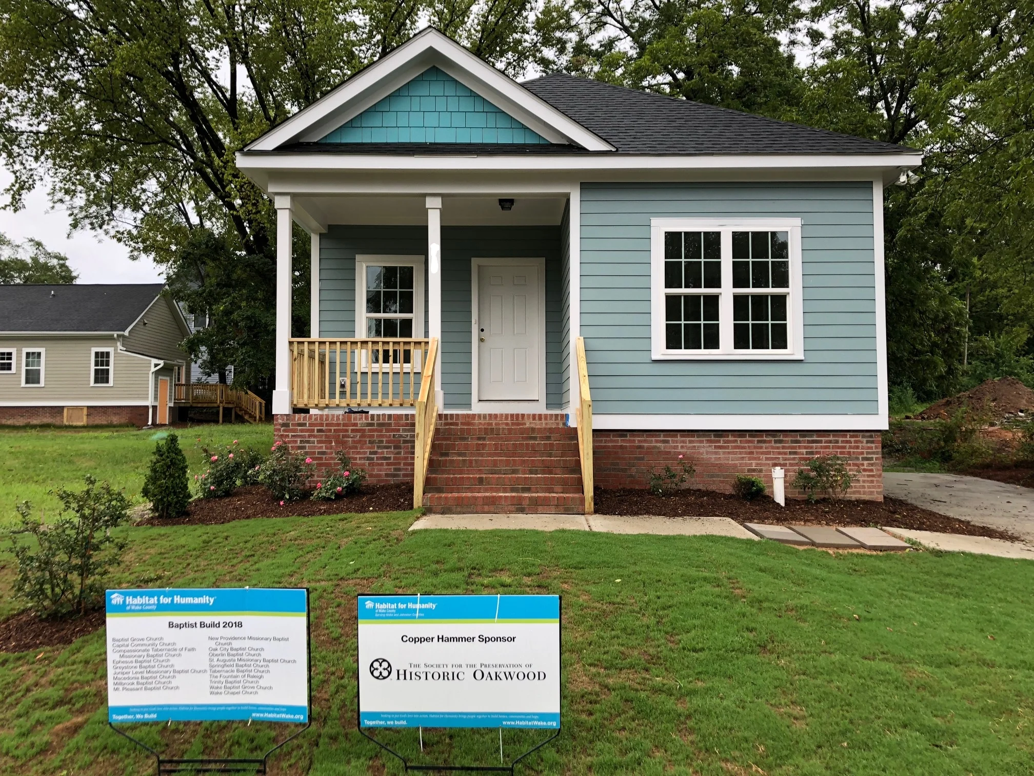 Habitat for Humanity House sponsored in part by the SPHO built on Oakwood Avenue in 2018.