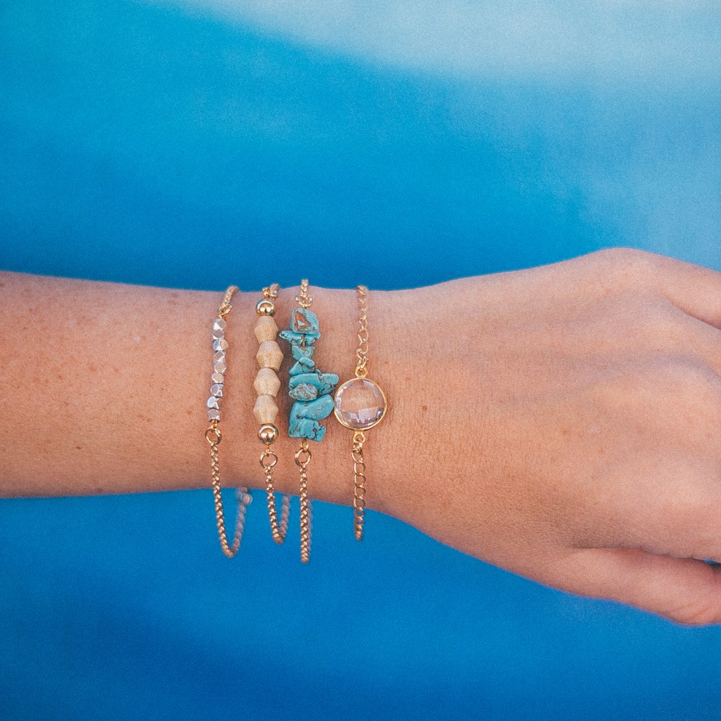 So many beautiful bracelets, it's hard to decide. Grab one of their Bracelet Stack collections and you don't have to! Alex Stack, $54