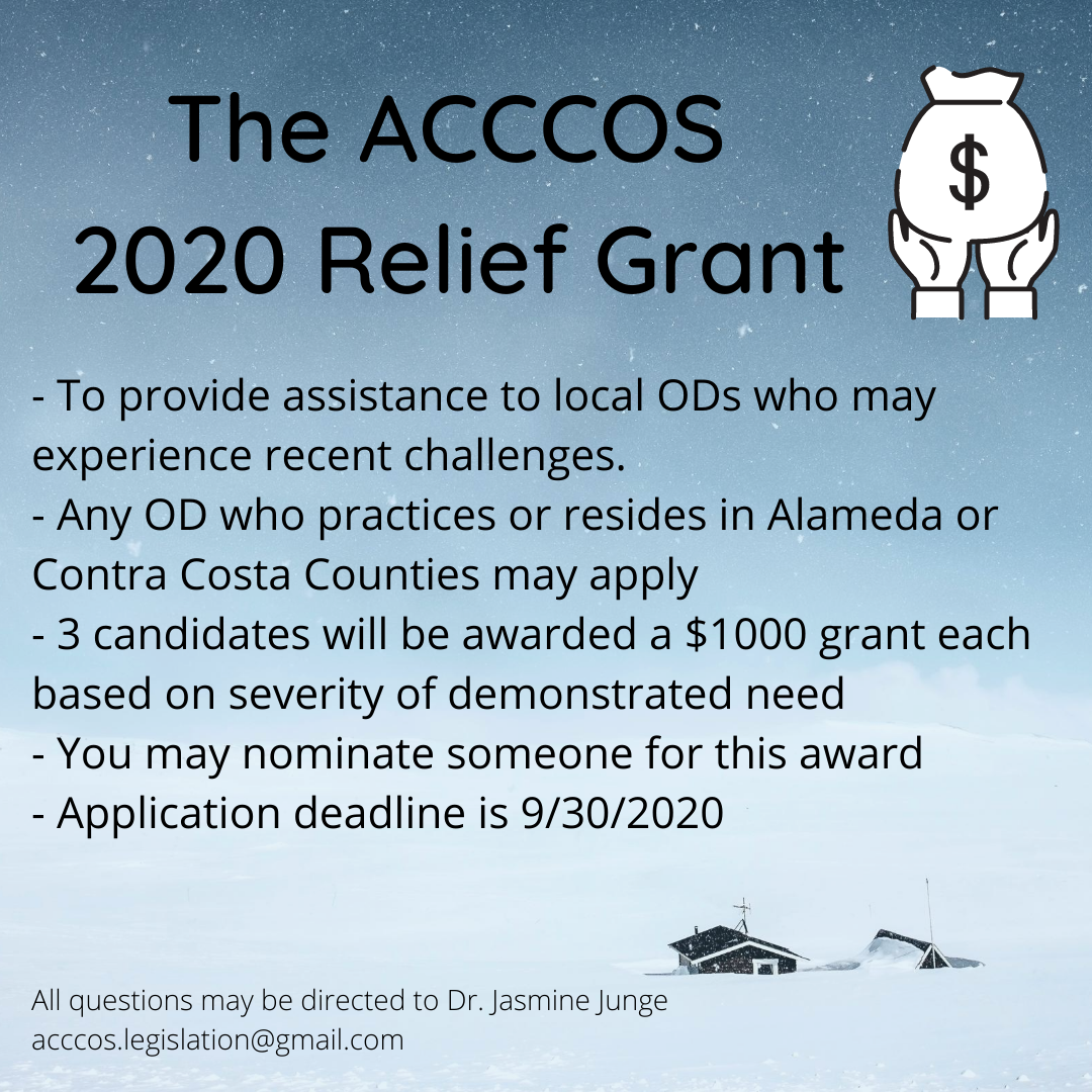 The ACCCOS 2020 Relief Grant