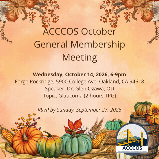 ACCCOS October GMM