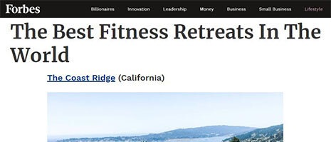 The Coast Ridge + Forbes Best Fitness Retreats in the World