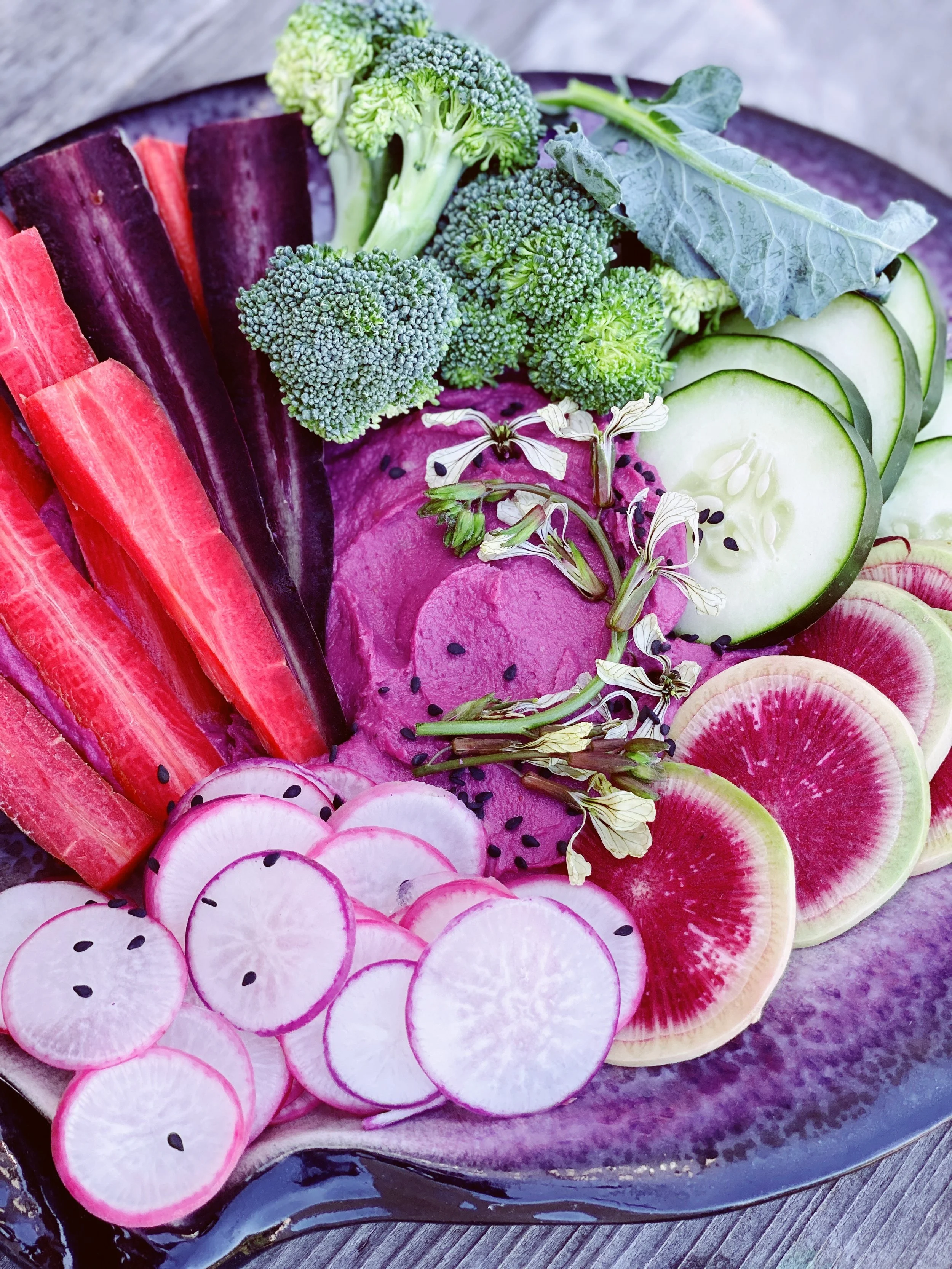 Purple Sweet Potato Hummus The Coast Ridge Bay Area