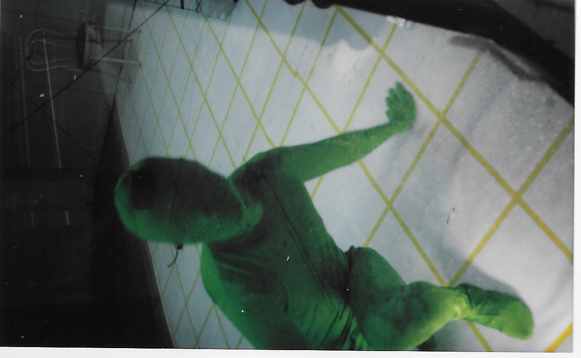 Tianyu Qiu, Performance: Navigating Through (2018), #33w17, New York, NY Photograph by Cali D. Kurlan © Fujifilm Polaroid scan