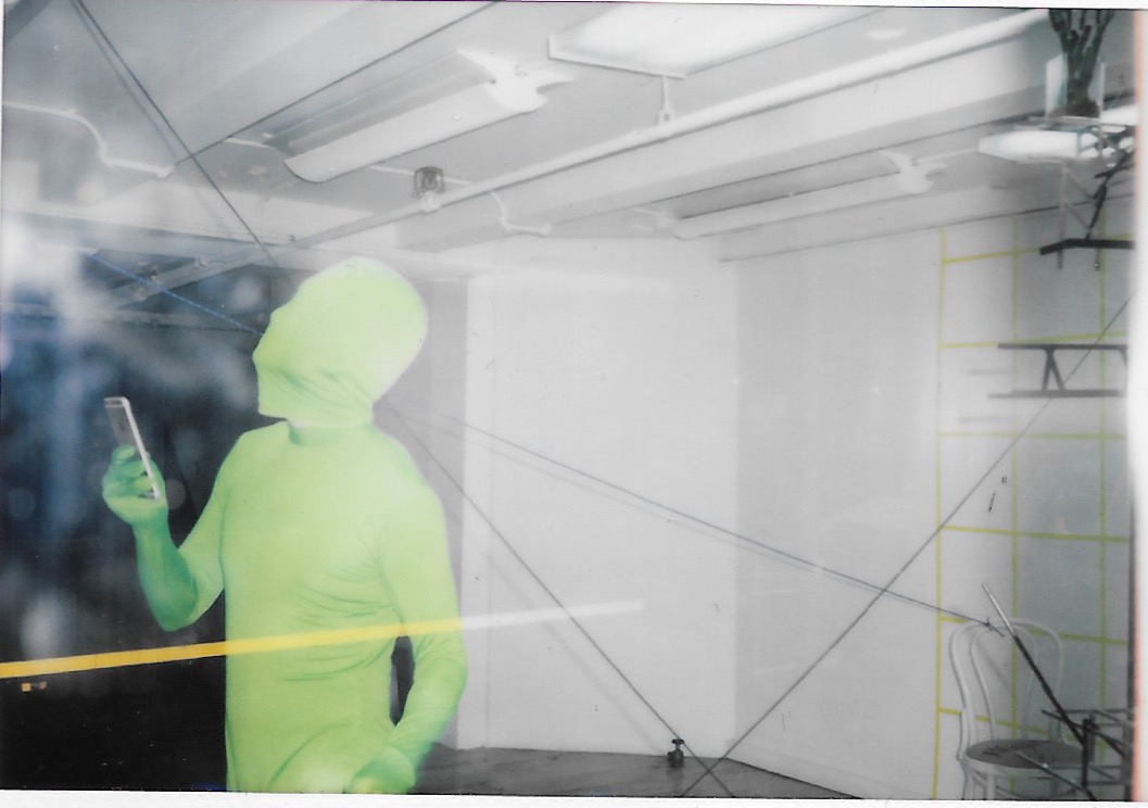 Tianyu Qiu, Performance: Navigating Through (2018), #33w17, New York, NY Photograph by Cali D. Kurlan © Fujifilm Polaroid scan